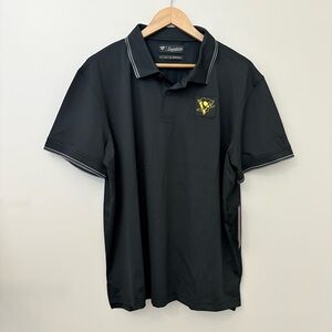 Pittsburgh Penguins Polo Shirt Men’s XL Signature Performance Black NHL‎ Golf